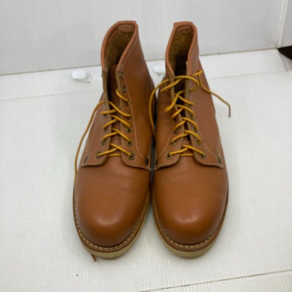 Vtg '70 STATUS worker hipster bluff rockabilly leather mens boots sz 6 EEE - Picture 2 of 8